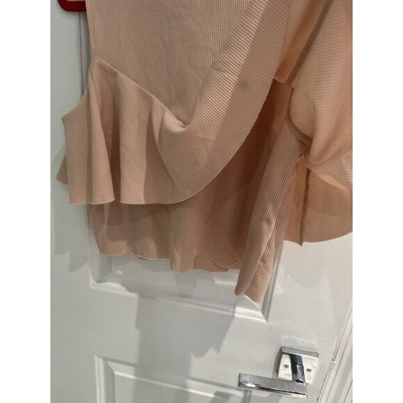 Zara Knit Women’s Light Pink Sleeveless Top Summer Casual With Layer Look Size L - Picture 9 of 11